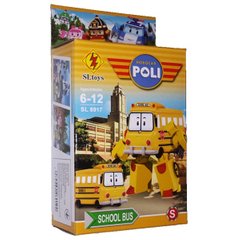 Конструктор SLtoys 8917 Робокар Поли Школьный Автобус Скулби