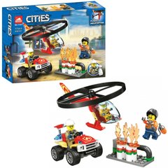 Конструктор Lari Cities 11523 Пожарный спасательный вертолёт