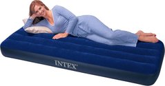 Надувной матрас односпальный Intex 68950 (76х193х22см)