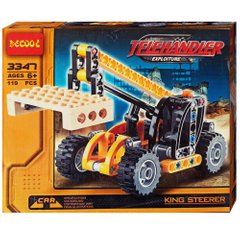 арт. 3347 Конструктор Decool Telehandler Телескопический погрузчик
