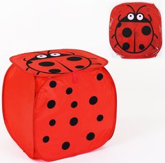 Корзина для игрушек Божья коровка красная 46-46-46 см (С 36584)