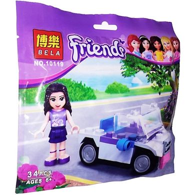 арт. 10119 Конструктор Bela Friends Автомобиль Эммы