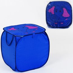 Корзина для игрушек Слоник синяя 46-46-46 см (С 36586)